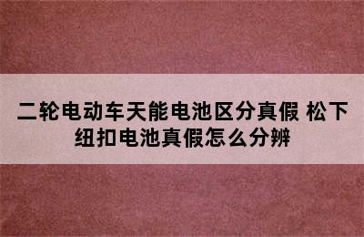 二轮电动车天能电池区分真假 松下纽扣电池真假怎么分辨